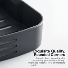Estantería de baño ahorradora de espacio - Sin necesidad de perforar, estante triangular resistente con ganchos, uso en las 4 estaciones, organizador de almacenamiento multifuncional para baño y cocina, estantería autoadhesiva montada en la pared, caddy de ducha a prueba de óxido, la mejor opción para almacenar accesorios - Traje gris de doble capa - Ver 5