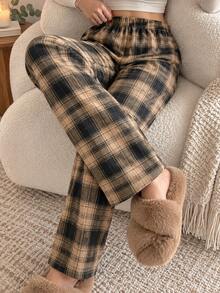 Women Lounge Bottoms - Coffee Brown - View 1