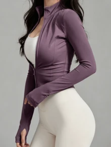 Women Sports Jackets - Purple - View 4