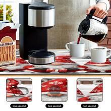 1pc Dish Drying Mat, Coffee Machine Pad, Christmas Snowflake Pattern Tableware Drying Mat, Desktop Decoration Protective Pad, Suitable For Winter Home Dining Table, Kitchen Countertop Scenes, Practical Soft Dish Drainer Mat To Create Warm Holiday Atmosphere, Multi-Purpose Drying Mat, Home Gift, Desktop Decor - XYLSD-1120 - View 10
