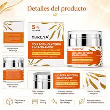OUKEYA Crema Facial Antiedad con Colágeno, Niacinamida, Glicerina y Ácido Hialurónico, Hidratante y Reafirmante para Todo Tipo de Piel, Uso Diario Día y Noche, 50 g - Crema facial de colágeno 50 g - Ver 7