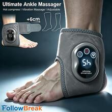 FollowBreak Alat Pijat Pemanas Kaki Elektrik dengan Layar LCD - Pemanas Pergelangan Kaki dengan Tampilan Suhu Visual, Alat Pijat Pergelangan Kaki yang Dapat Diatur (Dengan Getaran dan Terapi Panas), Alat Pijat Kaki Rumahan - 1800mAh - MultiWarna - View 7
