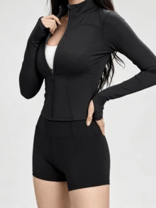 Women Sports Jackets - Black - View 11