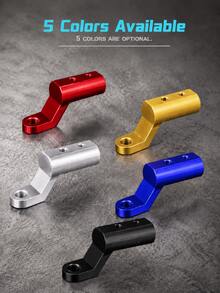 Motorcycle Rearview Mirror Extension Bracket, 1 Piece, Universal CNC Aluminum Alloy Rearview Mirror Mounting Extension Adapter, 6mm/8mm/10mm, Anodized Accessory Bracket, Suitable For Spotlights, GPS, Action Cameras, Scooters, ATVs, Electric Bicycles, And Motorcycle Accessories. - A - View 11