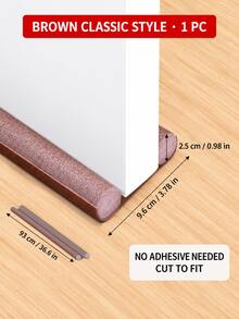 1pc Easy To Install Door Bottom Seal Strip, Customizable Thick Foam Strip, Blocks Cold Air In Winter For Warmth Effect, Noise Reduction Up To 50%, Suitable For 30 To 36 Inch Doors, Also Blocks Mosquitoes And Insects, Matte Finish Surface, Suitable For Home And Office, Bedroom, Kitchen - Multicolor - View 13