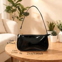 FP Special - Solid Color Underarm Bag - Versatile Glossy Shoulder Small Bag - Minimalist Fashion Clutch - Multicolor - View 7