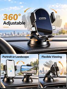 1 buah Dudukan Ponsel Mobil dengan Perekat Hisap yang Dapat Diatur 360°, Mendukung Penggunaan Horizontal dan Vertikal, Dudukan Navigasi Dashboard yang Stabil, Ringkas dan Bergaya | Daya Hisap Super Kuat | Dudukan Ponsel Meja | Aksesori Mobil Praktis, Dudukan Dashboard, Aksesori Mobil Modern, Desain Ringkas, Penopang Ponsel Multi-Fungsi, Dudukan Ponsel yang Dapat Diputar, Cocok untuk Pengemudi dan Pengguna Jalan | Dilengkapi dengan Alas Perekat Hisap, Mekanisme Penguncian Otomatis, Desain Anti-Goyang, Pemasangan Navigasi Mobil Universal - MultiWarna - View 7