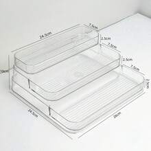 1pc Tiered Nail Polish Storage Rack, Transparent Multi-Layer Display Stand, Thickened & Durable, Suitable For Nail Polish, Essential Oils, Perfume Samples, Makeup Bottles, Vanity Desktop Organizer - Clear - View 9