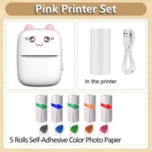 Mini Sticker Printer, Portable Pocket Thermal Printer With Paper Roll For Halloween Party Decor, Halloween Gifts, Study Notes, Photo Printing, Memos, Diaries, Travel Lists, Wireless Inkless Compatible With Android & IOS - Multicolor - View 16
