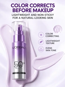 L’Oreal Paris L'Oreal Sunscreen & Primer 15ml/30ml, Improves Dullness, Lightweight & Non-Sticky, 2-In-1 Sun Protection & Makeup Base, Daily Skincare - Olay's New Multi-protection Beauty Purple Makeup Base - View 8