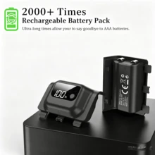 Xb Ox Series X/S Controller Charging Battery Pack, With LED Digital Display Showing Precise 1% Battery Level, Capable Of Continuous Gaming For 40 Hours, Fast Charging In 3-4 Hours. Essential For Gamers. Not Applicable To Xb Ox One Series Controllers. - View 5