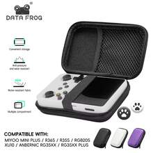 DATA FROG R36S Case Compatible With RG35XX Plus Miyoo Mini Plus R35S RGB20S EVA Cover Portable Bag Gaming Accessories - Purple - View 2