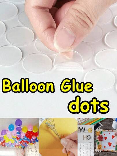 نقاط غراء البالونات شريط لاصق ثنائي الجانب، شديد التحمل لديكور قوس البالونات DIY، مستلزمات حفلات بحث ساخن نفدت من المخزون، شريط بالونات عالي الالتصاق قابل للإزالة، مناسب لخلفية جدار الزفاف وعيد الميلاد، ضروري للنمو السريع