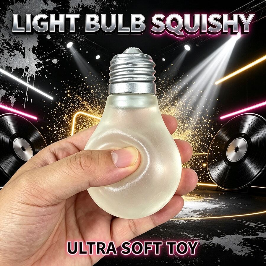 Tachimi 1pc Glowing Squeeze Light Bulb Toy, Fluorescent Jelly Texture ...