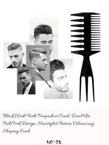10/9/8/7/6/5/4/3/2pcs/Set Multi-Function Professional Hair Comb Set, Styling & Sectioning Combs For Hair Salon, Home Hair Care - Black - View 9
