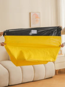 حقيبة نقل بسحاب بحجم كبير جداً. مثالية للنقل والسفر والتخزين. تصميم مستطيل بسعة كبيرة يوفر المساحة ويمكن تخزين الملابس والملاءات والعناصر المنزلية. متينة وسهلة الحمل. - متعدد الألوان - مشاهدة 4