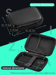 DATA FROG R36S Case Compatible With RG35XX Plus Miyoo Mini Plus R35S RGB20S EVA Cover Portable Bag Gaming Accessories - Black - View 7
