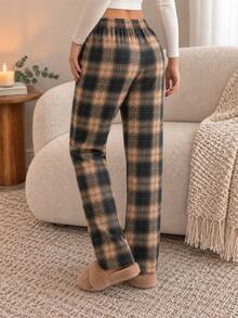 Women Lounge Bottoms - Coffee Brown - View 4