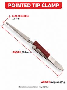 Reverse Action Soldering Clamp Precision Holding Tweezers For Jewelry Making Electronics Repair Welding And DIY Small Parts - Size - View 6