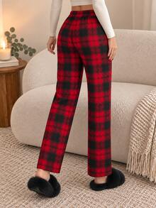 Women Lounge Bottoms - Red - View 4