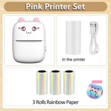 Mini Sticker Printer, Portable Pocket Thermal Printer With Paper Roll For Halloween Party Decor, Halloween Gifts, Study Notes, Photo Printing, Memos, Diaries, Travel Lists, Wireless Inkless Compatible With Android & IOS - Multicolor - View 21