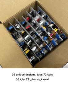 Mattel 72pcs/Set 1:64 Die-Cast Vehicle Collection, 36 No-Duplicate Models, Featuring Race Cars, Semi-Trucks, Rescue Vehicles, Monster Trucks & Construction Vehicles, Random Styles, 2025 & 2026 Batches Mixed Shipment ,14+ Collectible - 36 No Duplicates, Total 72 Cars - View 7