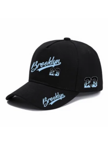 1pc/2pcs Brooklyn 23 Flame Pattern Print Unisex Street Fashion Outdoor Sports Baseball Cap And Crossbody Bag, Adjustable, Gift For Yourself Or Friends - Multicolor - View 14