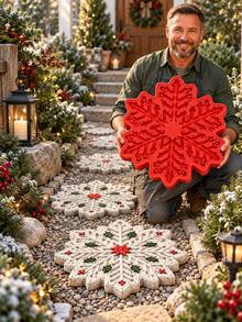 1pc Sunflower Stepping Stone Mold, Reusable Concrete Gypsum Mold, Suitable For Garden Patio Terrace Path, Outdoor DIY Handmade Tool, Creative Home Decor Gift, Flower Shaped Path Paving Mold, Garden Landscape Paving Stone Mold, Suitable For Lawn Backyard Porch, DIY Garden Art - Stepping Stone Mold - View 5