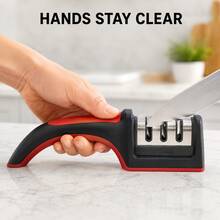 Multifunctional Manual Kitchen Knife Sharpener Multi‑Stage Quick Sharpening Tool Non‑Slip Base For Kitchen Knives Scissors Household Cutlery Polishing Gadget - Multicolor - View 6