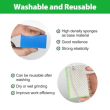 Diamond Hand Polishing Pads, 5PCS Diamond Grinding Pads, 60/120/240/400/1000 Grit Sanding Blocks, Suitable For Tile, Glass, Stone, Marble, Granite, Ceramic, Metal, Wet And Dry Grinding - 5Pcs -60/120/240/400/1000 Grit - View 5