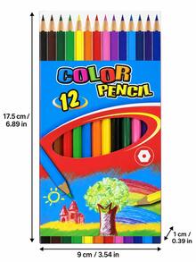 12pcs Colored Pencil Set For Nail Art, 12 Colors Hand-Drawn Pencils, Suitable For DIY Nail Painting, Floral Design And Nail Art Tools - Multicolor - View 6