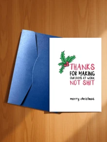 1pc Fun Rudolph Christmas Card (With Envelope) - Perfect Gift For Friends, Family And Colleagues - A Unique Holiday Greeting Gift - C - View 18