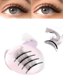 Magnetic Glue-Free Design, Quick Application, Comes With Storage Box, Easy For Beginners, Enlarges Eyes For A Lively Look - View 1