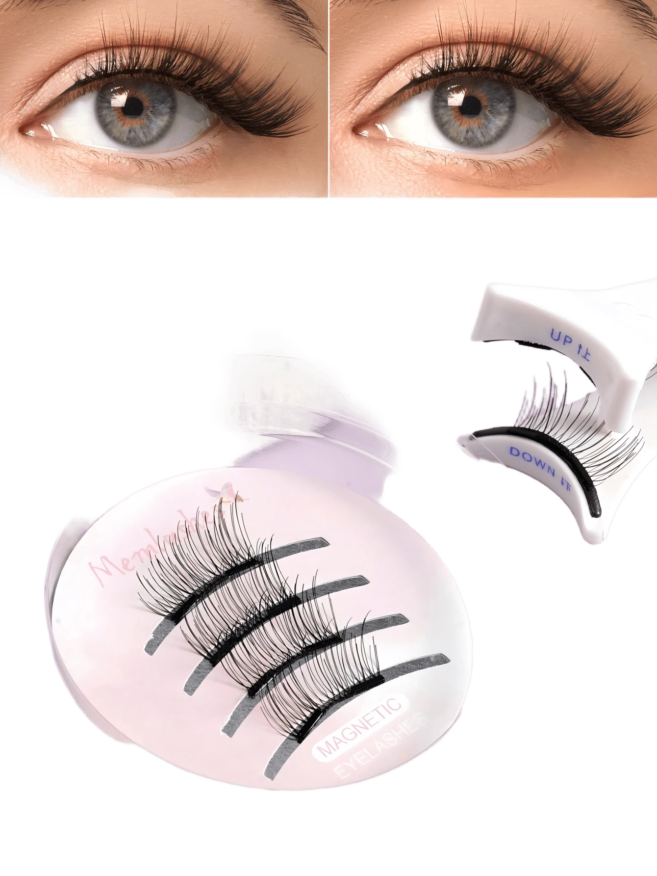 Magnetic Glue-Free Design, Quick Application, Comes With Storage Box, Easy For Beginners, Enlarges Eyes For A Lively Look - View 1