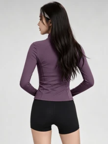 Women Sports Jackets - Purple - View 3
