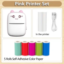 Mini Sticker Printer, Portable Pocket Thermal Printer With Paper Roll For Halloween Party Decor, Halloween Gifts, Study Notes, Photo Printing, Memos, Diaries, Travel Lists, Wireless Inkless Compatible With Android & IOS - Multicolor - View 34