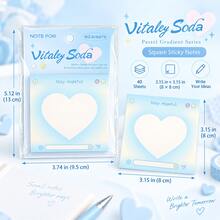 Dream Shattered Ice Series Sticky Notes 40pcs/Pack Fresh Dreamy Message Tear-Off Memo N-Times Reusable INS Creative Planner Supplies - one-size - View 10