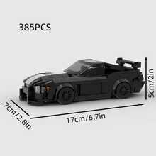 Yellow/Black/Red MOC Supercar Racing Classic Building Block Car Model Toy Set, Educational Creative Toy For Children, DIY Car Model Kit For Adults, City Technology Champion Cup Series, Suitable As Birthday, Halloween, Christmas Gift For Boyfriend, Husband, Kids, And For Collection And Home Decoration - Model - View 15
