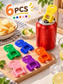 2pcs Random Color 6-Color Soda Can Opener And Soda Can Lid, Beverage Protection Cap, Suitable For Party, BBQ, Camping And Travel - Multicolor - View 14