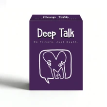 Deep Talk Conversation Starter Card Game, No Filters Just Depth Interactive Question Deck, Wonderful Gift For Christmas, Game Party, Meaningful Social Entertainment For Couples And Adult Friend Gatherings - Multicolor - View 2
