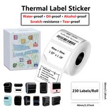 Thermal Self-Adhesive Label Paper For Halloween Packaging Seals, Smudge-Proof Stickers For Phomemo M110 M220 M200, E210 P50 PT-260 Printers, Treat Bags, Barcodes, Logos, Small Business & Home Tagging, Refill Tape Only - View 38