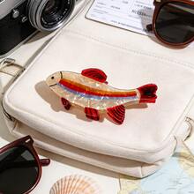 1pc Korean Sardine Hair Claw Clip Niche Cute Sweet French Style Back Head Hair Accessory - Multicolor - View 7