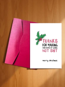 1pc Fun Rudolph Christmas Card (With Envelope) - Perfect Gift For Friends, Family And Colleagues - A Unique Holiday Greeting Gift - C - View 14