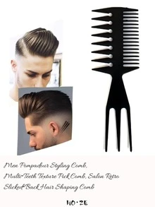 10/9/8/7/6/5/4/3/2pcs/Set Multi-Function Professional Hair Comb Set, Styling & Sectioning Combs For Hair Salon, Home Hair Care - Black - View 2