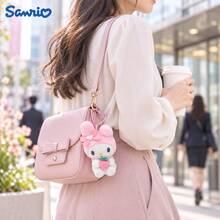 1Pc Sanrio Fruit Party Series Plush Charm, Cute Plush Pendant For Backpack, Keychain & Handbag, Soft Girly‑Style Ornament, Daily Decor Accessory For Students, Cartoon Small Hanging Gift For Best Friends, Birthday & Holiday Present - Multicolor - View 8