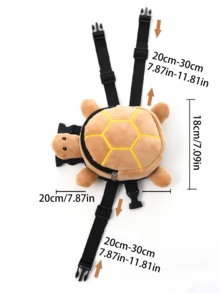 Turtle Shaped Pet Backpack Leash Set, Cute Turtle Design, 2-In-1 Harness And Backpack, Pet Travel Bag, Dog Walking Gear, Outdoor Adventure Companion, Suitable For Small And Medium Dogs Walking, Travel And Training - Multicolor - View 9