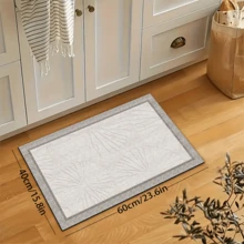 1pc Grey Kitchen Floor Mat Silicone Carpet, All-Season Anti-Fatigue Soft Comfortable Non-Slip Anti-Fall Absorbent Quick-Dry Easy To Clean Wear-Resistant Stain-Resistant, Room Decor Suitable For Kitchen, Dining Room, Entryway, Laundry Room, Hallway, Bathroom, Study And Other Locations. - Grey - View 12