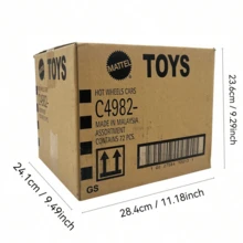 Mattel 72件/套 1:64 壓鑄車輛收藏，72款獨特車型無重複，包含賽車、半掛卡車、救援車、怪獸卡車與工程車，隨機款式，2025與2026批次混裝 - 72件 - 無重複 - 查看 7