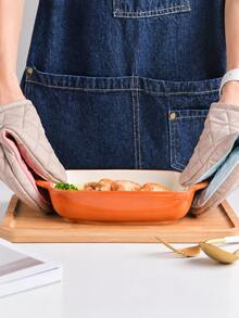 2pcs Heat-Resistant Silicone Trivet Pads With Fabric Cover, Multi-Function Pot Holder, Microwave/Oven Anti-Scald Mat, Frying Pan Handle Holder, Kitchen Countertop Mat - View 7