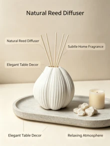 1pc Reed Diffuser Bottle Resin Black White Striped Vase Nordic Style For Bedroom Living Room Tabletop Shelf Decor Fragrance Container Home Decor - Vertical Texture - View 7